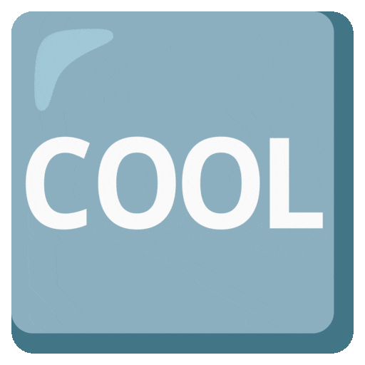 pulsante COOL as rendered by Noto Animated Emoji