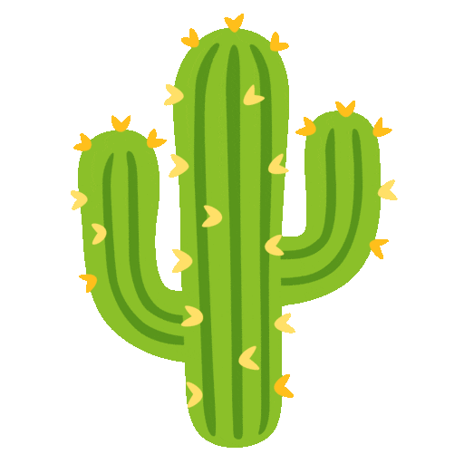 cactus as rendered by Noto Animated Emoji