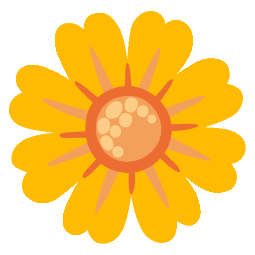 Blossom as drawn by Noto Animated Emoji in 17.0