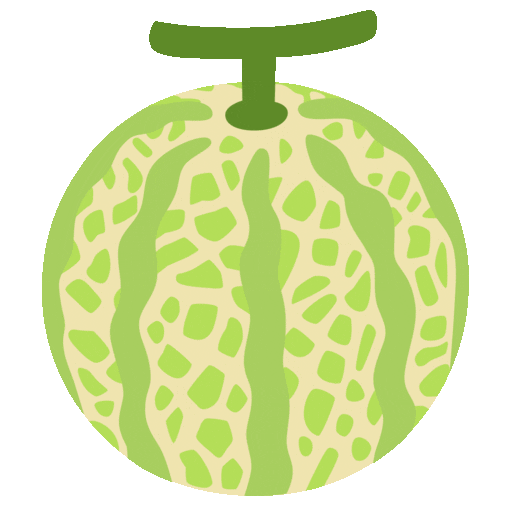 Melone as drawn by Noto Animated Emoji in 17.0