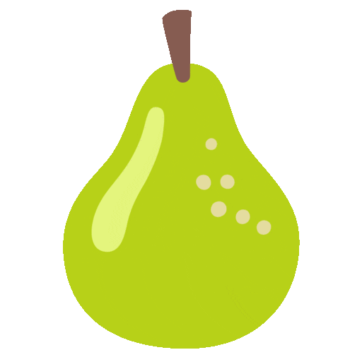 pera as rendered by Noto Animated Emoji