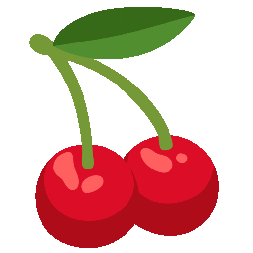 체리 as rendered by Noto Animated Emoji