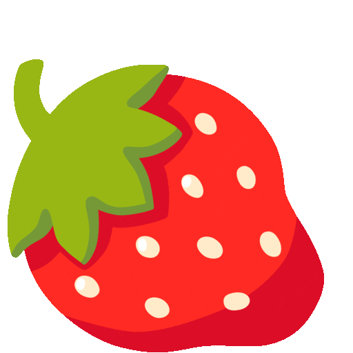 fragola as rendered by Noto Animated Emoji