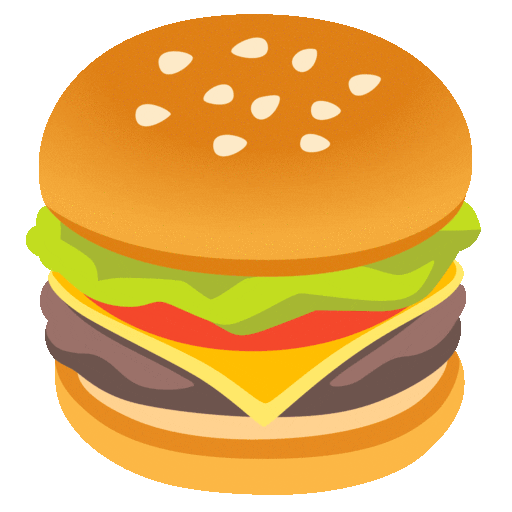 hambúrguer as rendered by Noto Animated Emoji