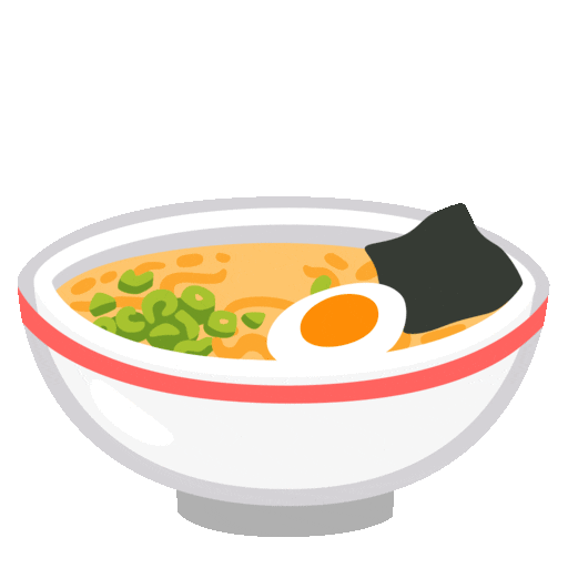steaming bowl as rendered by Noto Animated Emoji