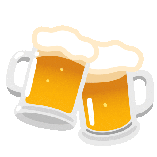 clinking beer mugs as rendered by Noto Animated Emoji