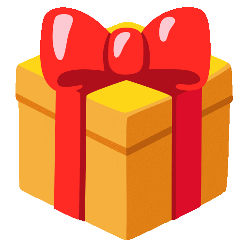 regalo as rendered by Noto Animated Emoji