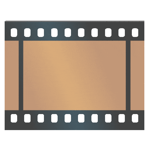 film frames as rendered by Noto Animated Emoji