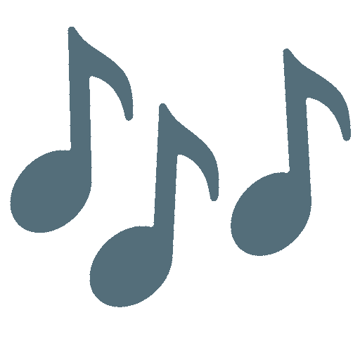 note musicali as rendered by Noto Animated Emoji