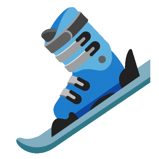 Ski as rendered by Noto Animated Emoji