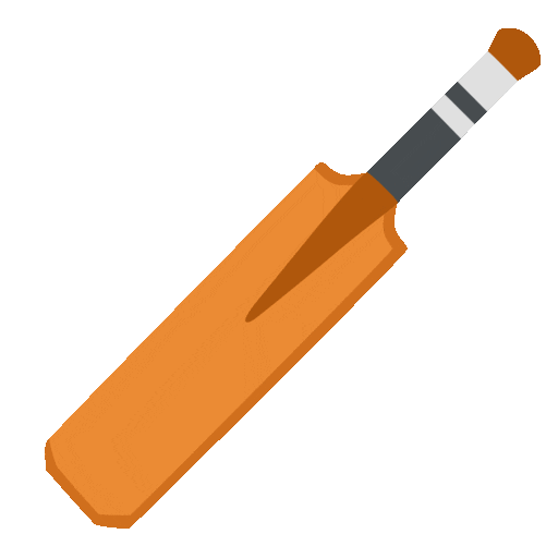 cricket game as rendered by Noto Animated Emoji