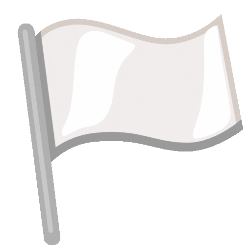 weiße Flagge as rendered by Noto Animated Emoji