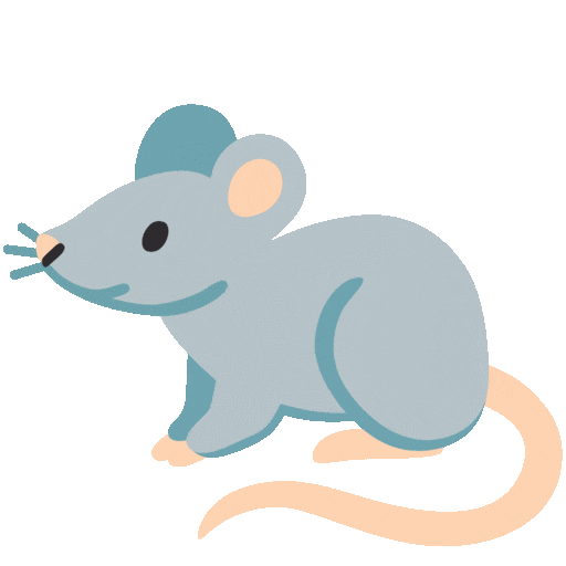 ratto as rendered by Noto Animated Emoji