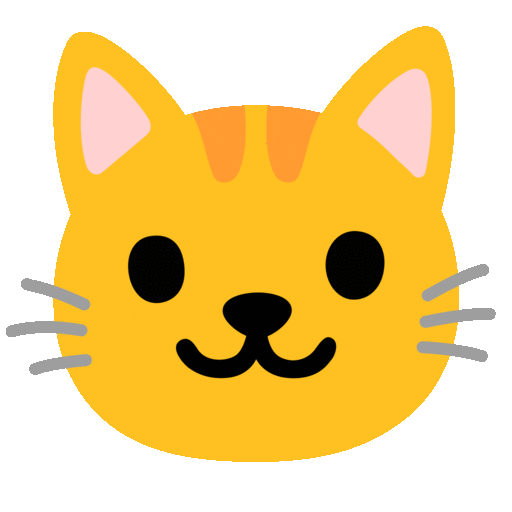 وجه قطة as rendered by Noto Animated Emoji