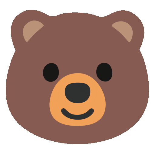 熊 as rendered by Noto Animated Emoji