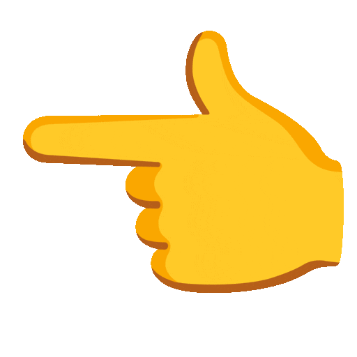 nach links weisender Zeigefinger as rendered by Noto Animated Emoji