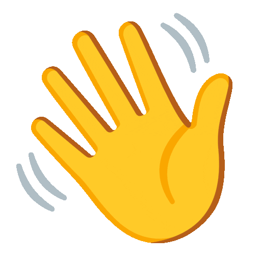 تلويح باليد as rendered by Noto Animated Emoji