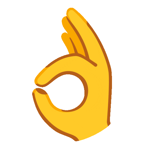 mano che fa OK as rendered by Noto Animated Emoji