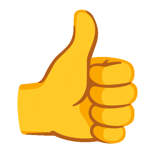 pouce vers le haut as rendered by Noto Animated Emoji