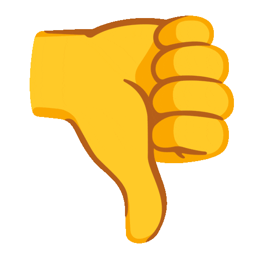 pollice verso as rendered by Noto Animated Emoji