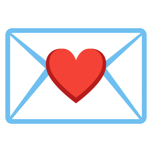 lettera d’amore as rendered by Noto Animated Emoji