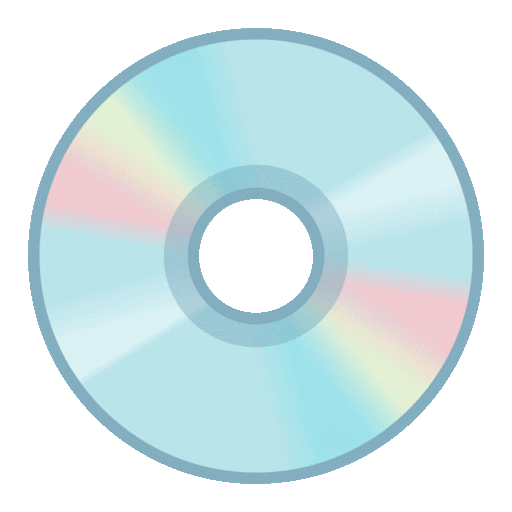 CD as rendered by Noto Animated Emoji