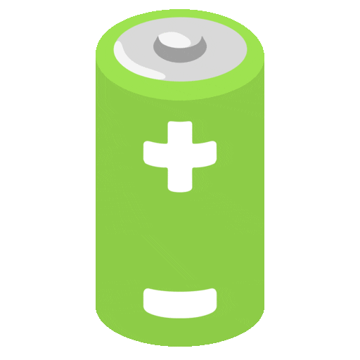 Batterie as rendered by Noto Animated Emoji