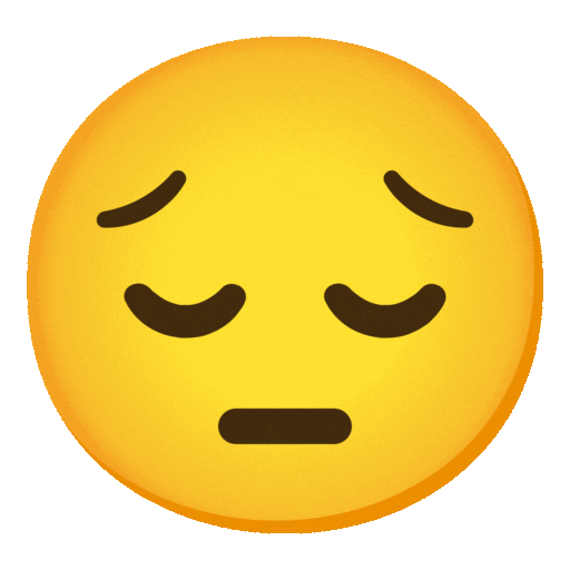 وجه متأمل as rendered by Noto Animated Emoji