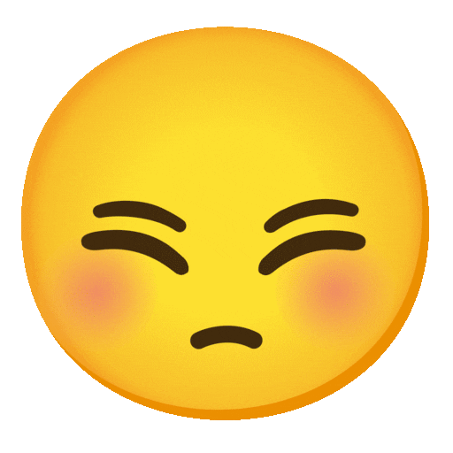 visage qui rougit as rendered by Noto Animated Emoji