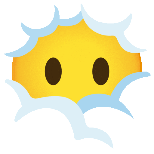 공상에 잠긴 얼굴 as rendered by Noto Animated Emoji