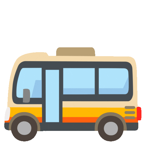 Bus as rendered by Noto Animated Emoji