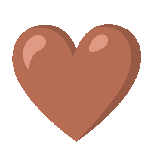 Brown Heart as drawn by Noto Animated Emoji in 17.0