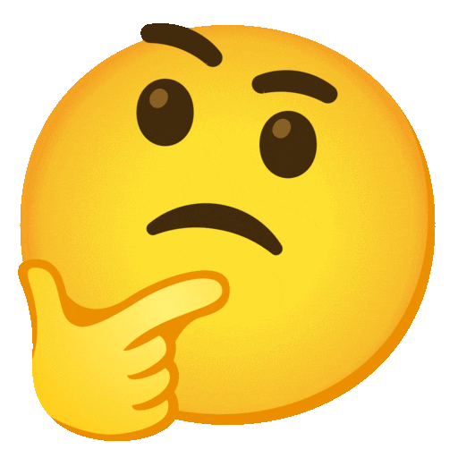 생각하는 얼굴 as rendered by Noto Animated Emoji