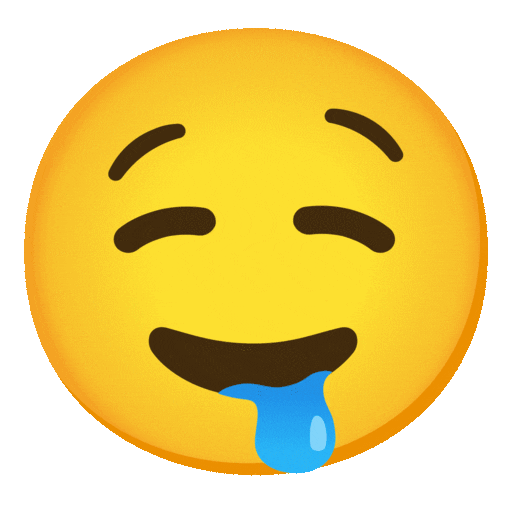 rosto babando as rendered by Noto Animated Emoji