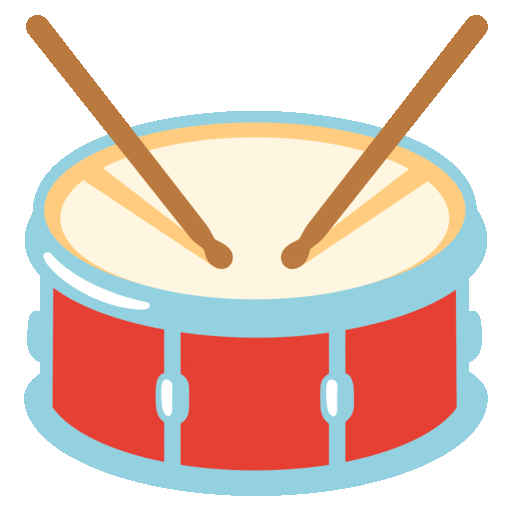 드럼 as rendered by Noto Animated Emoji