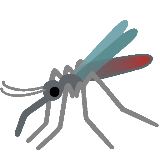 mosquito as rendered by Noto Animated Emoji