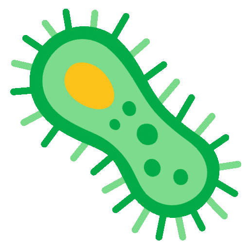 microbe as rendered by Noto Animated Emoji