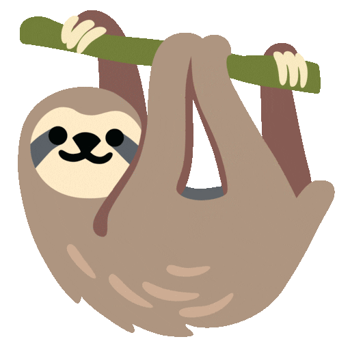 bradipo as rendered by Noto Animated Emoji