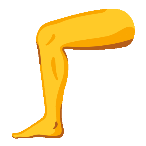 leg as rendered by Noto Animated Emoji