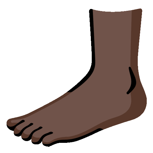 Foot: Dark Skin Tone, the design in this release
