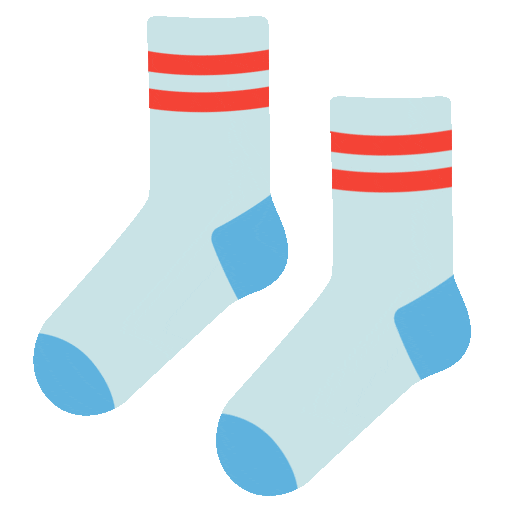 calzini as rendered by Noto Animated Emoji
