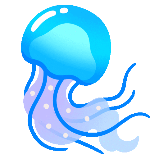 jellyfish as rendered by Noto Animated Emoji
