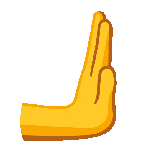 오른쪽으로 밀치는 손 as rendered by Noto Animated Emoji