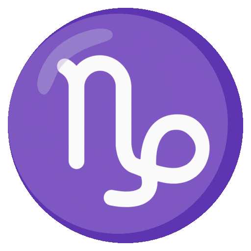 Segno zodiacale del Capricorno as rendered by Noto Animated Emoji