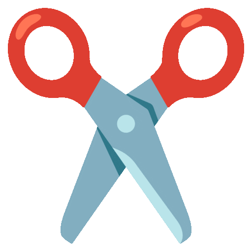scissors as rendered by Noto Animated Emoji