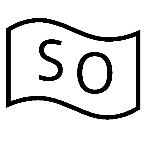 Flag: Somalia as drawn by Noto Emoji in 14.0