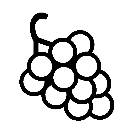 포도 as drawn by Noto Emoji in 14.0