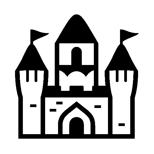 Castle as drawn by Noto Emoji in 14.0