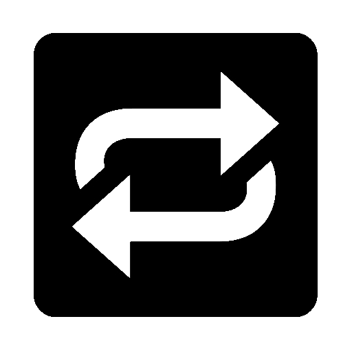 Repeat Button as drawn by Noto Emoji in 14.0