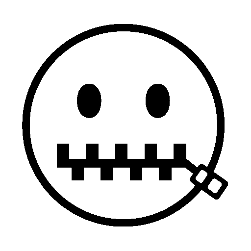 Zipper-Mouth Face, the previous design
